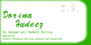 dorina hudecz business card